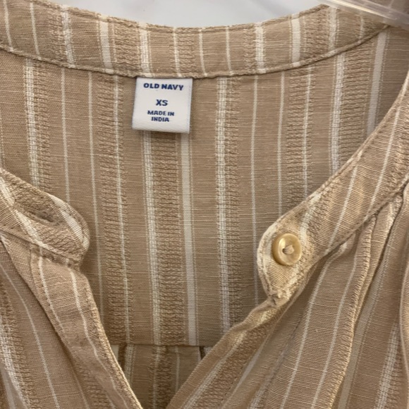 Old Navy XS NWT Khaki Stripe Dress with Belt - Picture 3 of 6